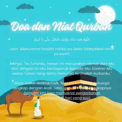 Doa dan Niat Qurban: Arab, Latin dan Terjemahannya